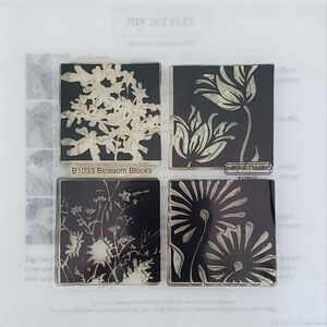 Close To My Heart Blossom Blocks Clear Acrylic Stamps (B1033)